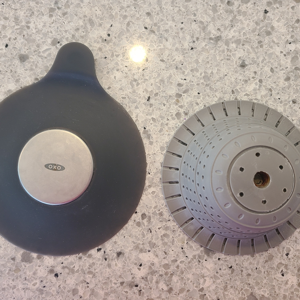 OXO Black and Gray Sink Strainer